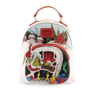 Loungefly Dr. Seuss The Grinch Chimney Thief Mini Backpack
